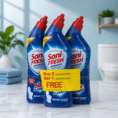 Sani Fresh Advanced Disinfectant Toilet Cleaner 520ml  (Buy 2 Get 1 FREE 💥